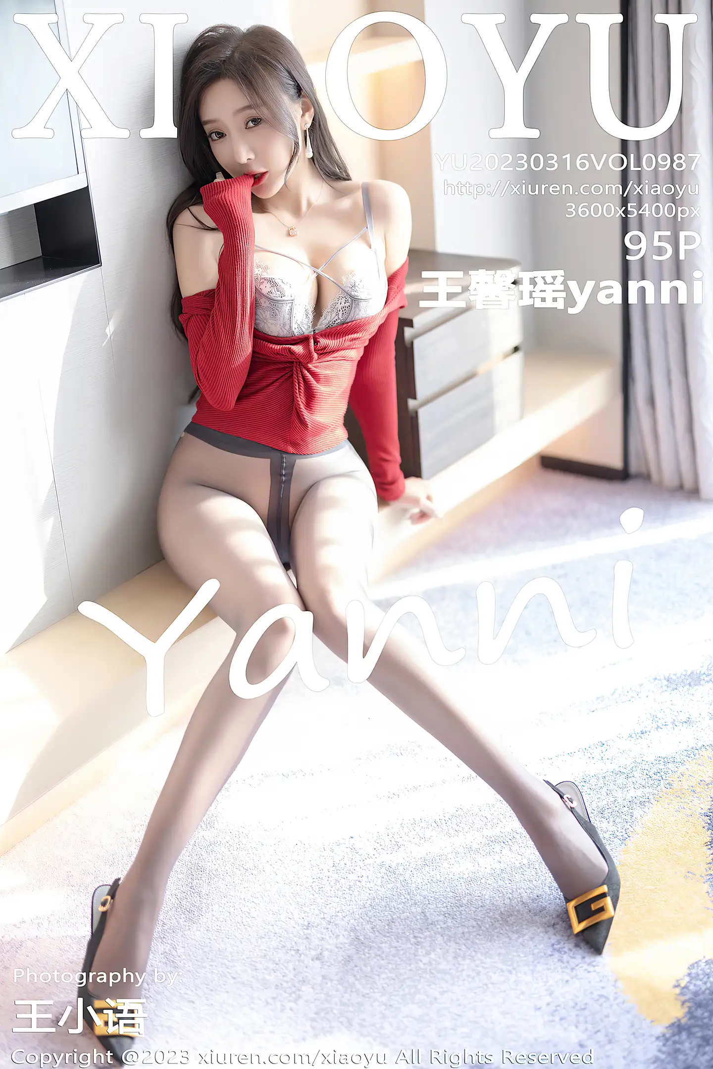 [XiaoYu画语界]Vol.987_女神王馨瑶yanni红色服饰配黑短裙露浅灰蕾丝内衣完美诱惑写真95P-秀人网 - XiuRen.Xyz